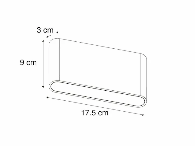 8 x weldon led wand armaturen zwart - afbeelding 7 van  8
