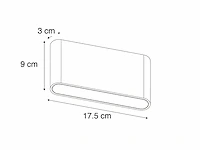 8 x weldon led wand armaturen zwart - afbeelding 7 van  8