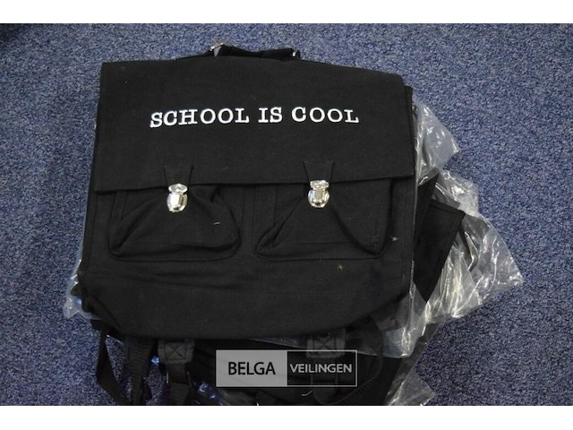 8 zwarte schooltassen - afbeelding 1 van  2