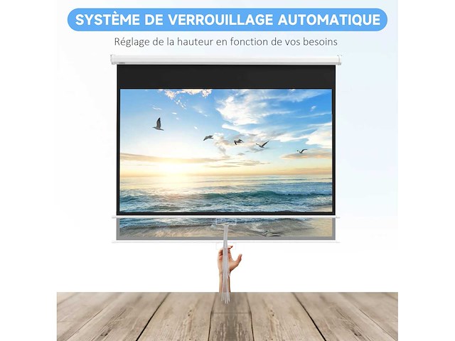 80 inch 16:9 4k hd tv en home cinema projectiescherm - afbeelding 5 van  8