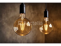 80 x g95 – amber filament led-lampen – 6w – dimbare lampen – e27 – ip20