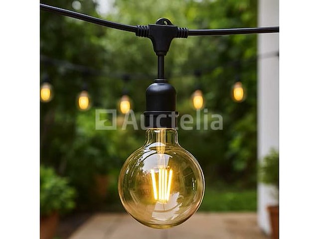 80 x g95 – amber filament led-lampen – 6w – dimbare lampen – e27 – ip20 - afbeelding 4 van  5