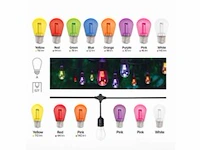 80 x st45 filament shockproof led lampen – 5 kleuren – e27