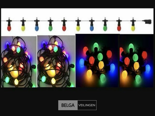80 x st45 filament shockproof led lampen – 5 kleuren – e27 - afbeelding 4 van  5