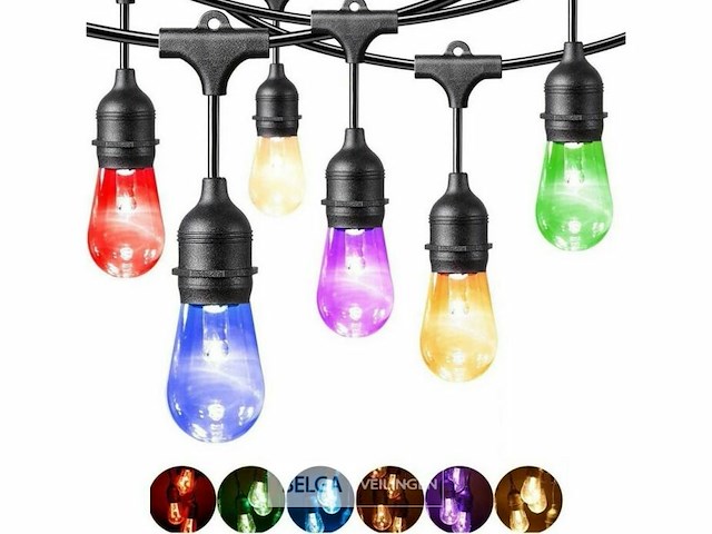 80 x st45 filament shockproof led lampen – 5 kleuren – e27 - afbeelding 5 van  5