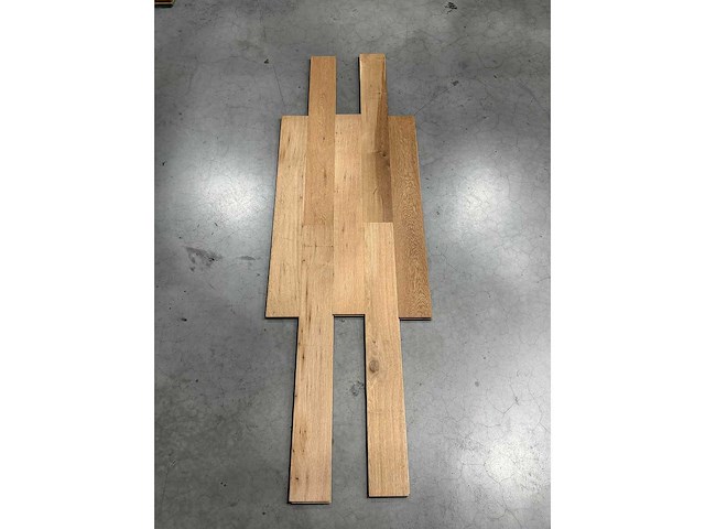 80,16 m² eiken massief parket mix set 100 / 20 cm - afbeelding 1 van  4