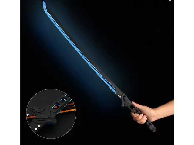 80cm cyberpunk katana (x2) - afbeelding 2 van  3