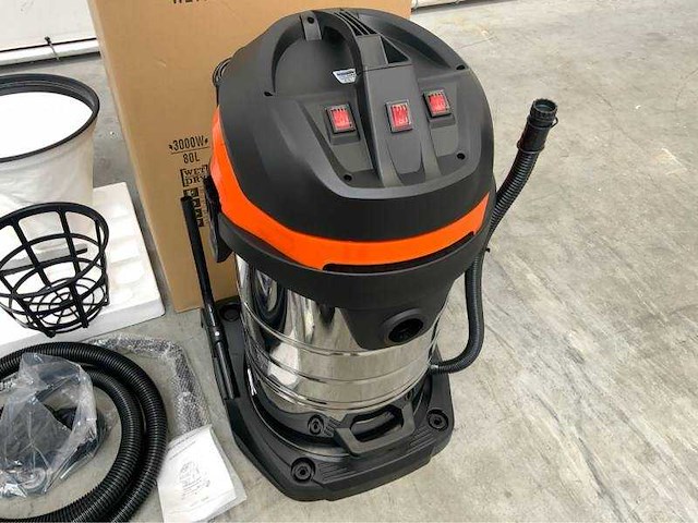80l - industriële stofzuiger 3000w - afbeelding 2 van  8
