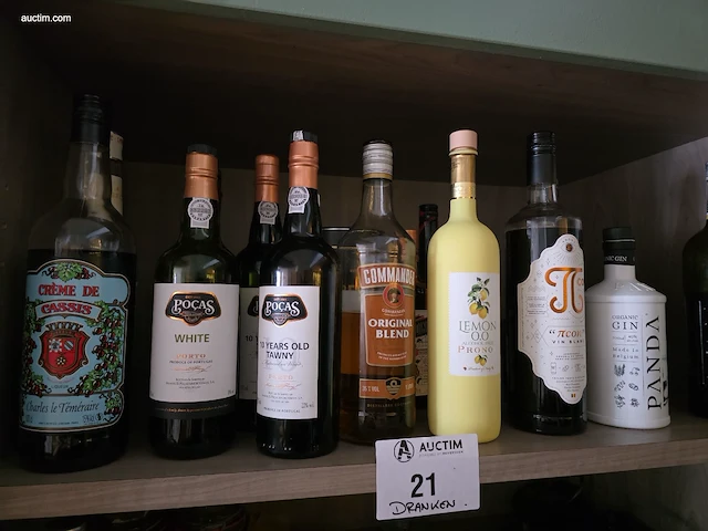 (80x) fles(sen) diverse wijnen en sterke dranken... - afbeelding 4 van  21