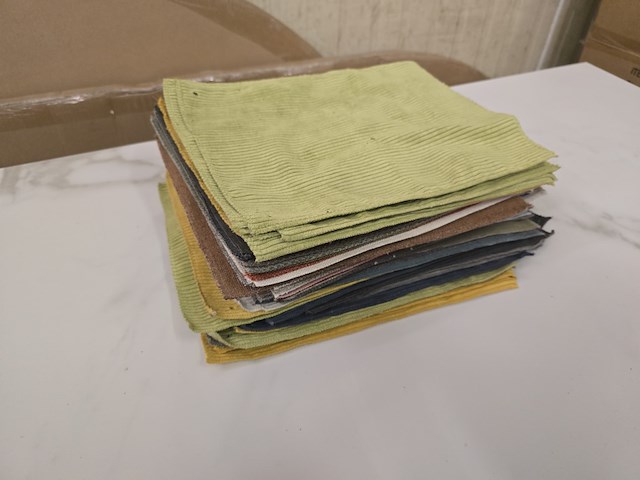 80x lapjes stof oa rib 30x25cm - afbeelding 1 van  12