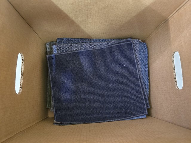 80x lapjes stof oa zentih 30x25cm - afbeelding 2 van  10