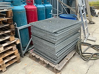 80x100cm magazijnstellingvloer - stalen rooster (30x) - afbeelding 1 van  3