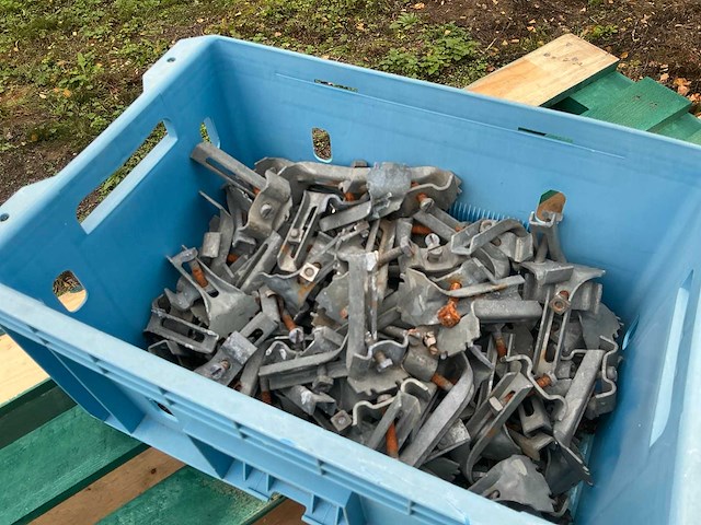 80x100cm magazijnstellingvloer - stalen rooster (30x) - afbeelding 3 van  3