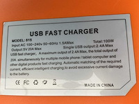 815 usb fast chargeren 15 poorten - afbeelding 3 van  3