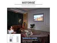 84 inch videoprojectiescherm, 4:3 4k hd gemotoriseerd en elektrisch projectiescherm - afbeelding 5 van  9