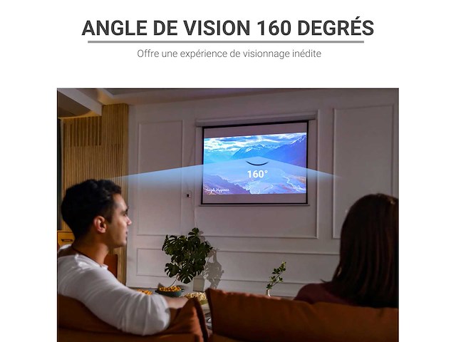 84 inch videoprojectiescherm, 4:3 4k hd gemotoriseerd en elektrisch projectiescherm - afbeelding 6 van  9