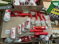 84 x schildersgereedschap voor muur en plafond