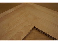84,67 m² massief beuken visgraatparket 16mm - afbeelding 4 van  5
