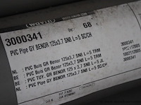 85 pvc buizen , diameter 125mm, wanddikte 3.7mm, lengte 5m - afbeelding 3 van  3