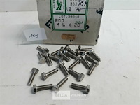 85 x zeskantbout inox m6x20mm - afbeelding 3 van  3