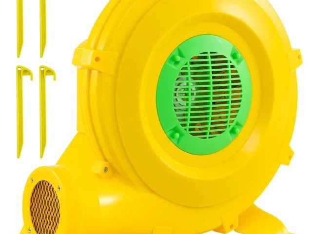 850w lichtgewicht professionele luchtblower met ergonomisch handvat en vaste pinnen – geel - afbeelding 1 van  3