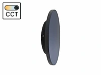 8.5w led wandlamp rond design 3in1 kleur cct zand zwart(4x) - afbeelding 2 van  8