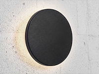 8.5w led wandlamp rond design zand zwart warm wit(12x) - afbeelding 6 van  8