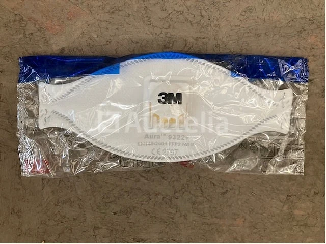 860 3m™ aura™ 9322+ serie comfortabel deeltjesmasker met koel flow™ valve - afbeelding 2 van  2