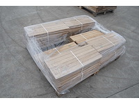 8,64 m² massief eiken visgraat 20mm clay oil - afbeelding 4 van  4
