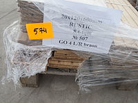 8,64 m² massief eiken visgraat 20mm clay oil - afbeelding 5 van  6