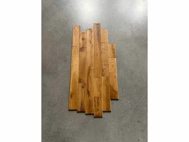 86,40 m² eiken massief parket mix set 100 / 20 cm - afbeelding 1 van  3