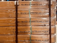 87,48m² teak parket 4 zijden tand en groef lengte 450/600/750mm - afbeelding 3 van  5
