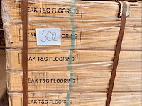 87,48m² teak parket 4 zijden tand en groef lengte 450/600/750mm - afbeelding 1 van  5