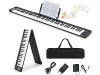 88 opvouwbaar digitaal toetsenbord, kinder elektrische piano 128 ritmes/128 geluiden/bluetooth/luidspreker - afbeelding 1 van  4