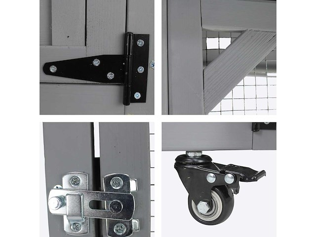 88049 - maxxpet kattenkooi - 92x66x182cm - grijs - afbeelding 2 van  3