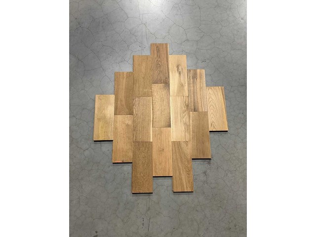 88,86 m² eiken massief parket mix set 70 / 50 / 35 cm - afbeelding 5 van  6