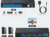 8k@60hz kvm switch displayport - afbeelding 3 van  6