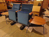 8x 2-zit theaterstoel + bijhorende tafeltjes - afbeelding 2 van  12