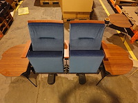 8x 2-zit theaterstoel + bijhorende tafeltjes - afbeelding 11 van  12