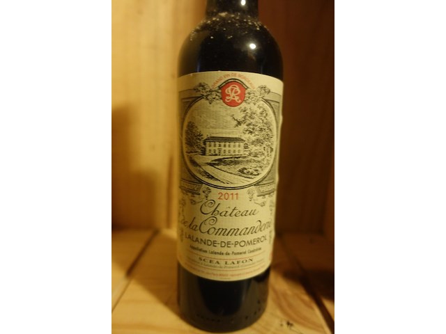 8x 37,5cl chateau de la commanderie lalande de pomerol 2011 - afbeelding 2 van  3