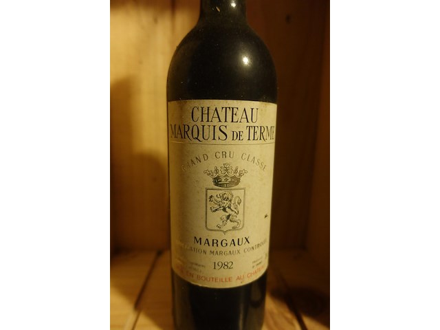 8x 75cl chateau marquis de terme 1982 - afbeelding 2 van  3