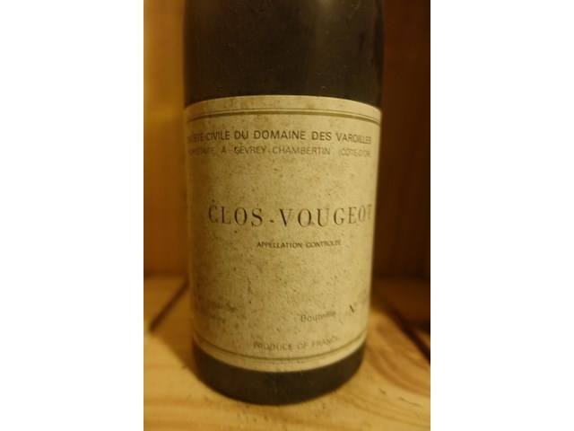 8x 75cl clos vougeot domaine des varoilles 1972 - afbeelding 2 van  4