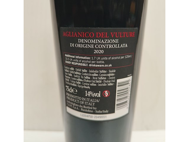 8x 75cl dal vulcano - afbeelding 2 van  2