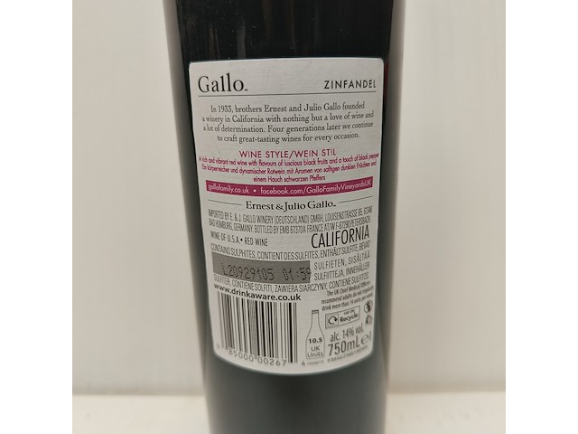 8x 75cl gallo family - afbeelding 2 van  2