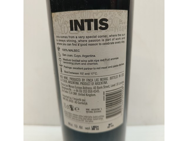 8x 75cl intis - afbeelding 2 van  2