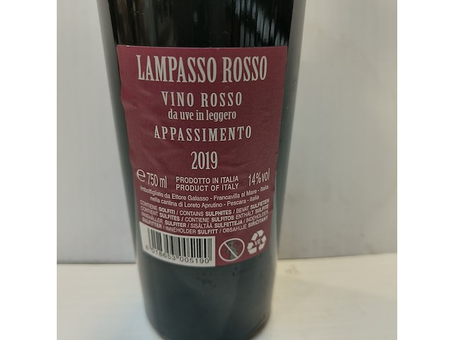 8x 75cl lampasso rosso - afbeelding 2 van  2