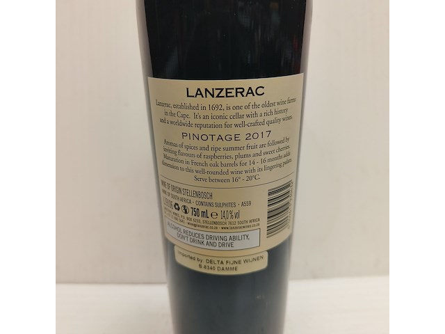 8x 75cl lanzerac stellenbosch - afbeelding 2 van  2