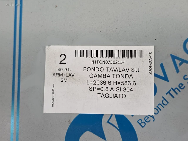 (8x) (8x) inox werkbladen nn nn - afbeelding 4 van  5