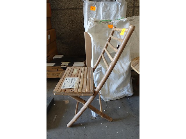 8x bamboel klapstoel - afbeelding 2 van  4