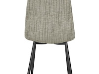 8x design eetkamerstoel beige chenille - afbeelding 4 van  6